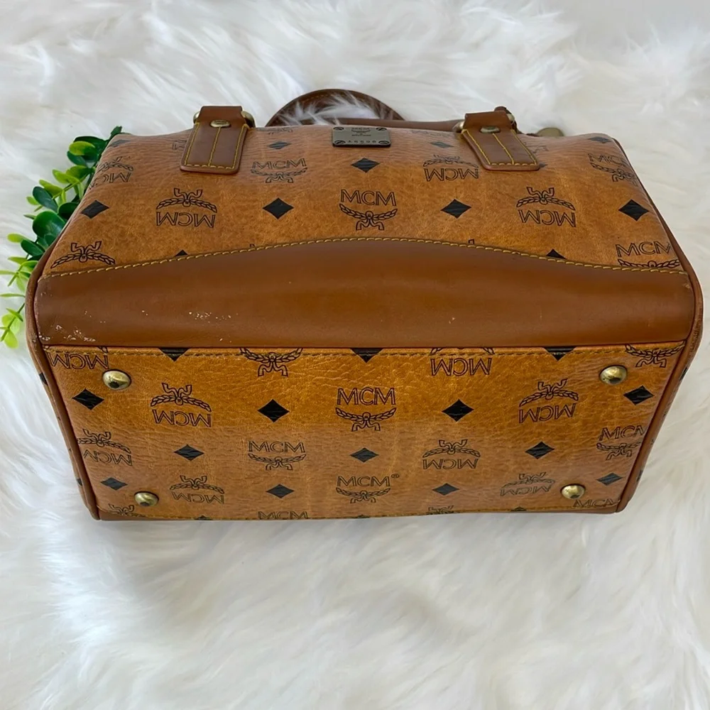 MCM Visetos‎ Boston Bag